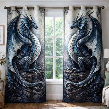 Twin Dragons Quilted Curtains GFTOMA9966