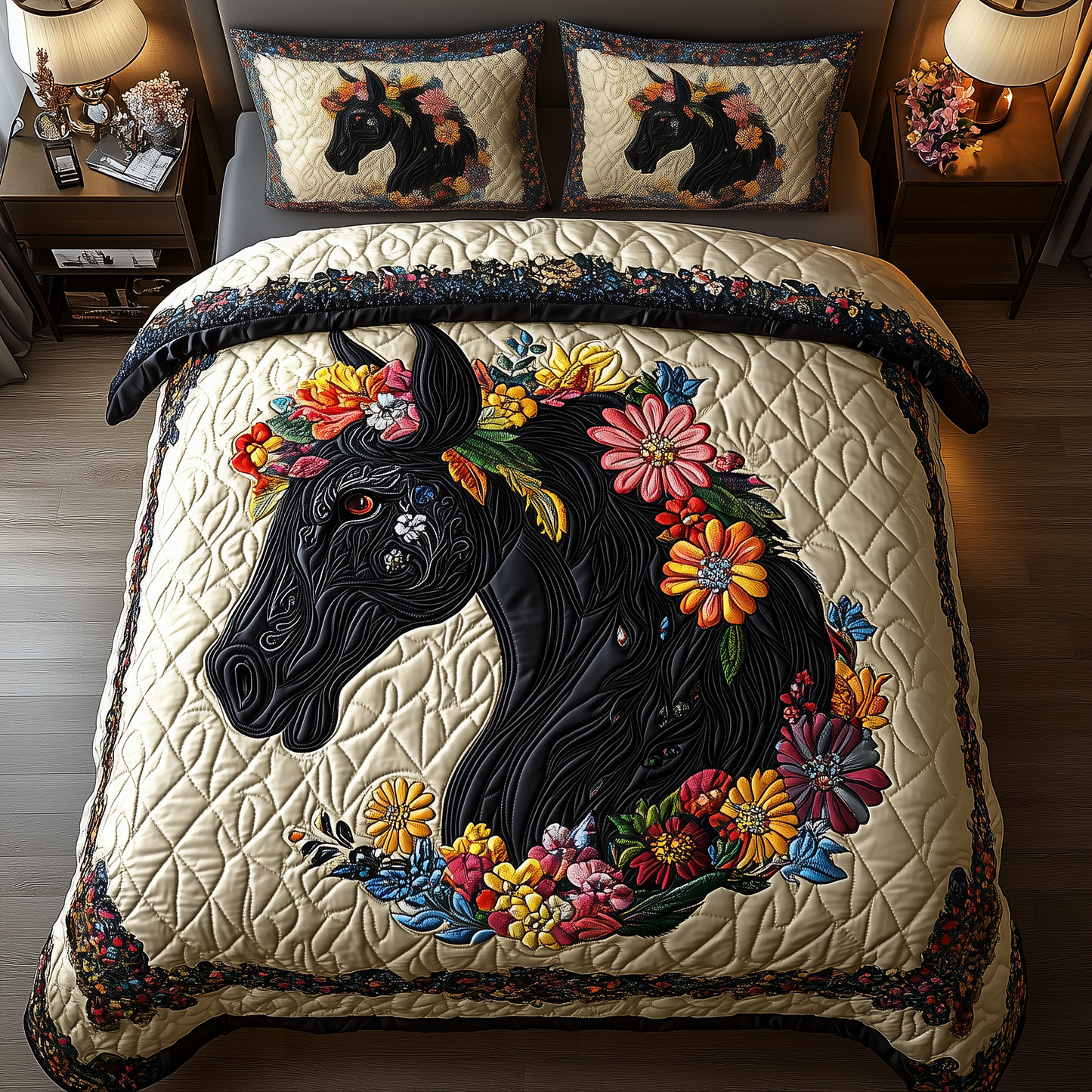 Dark Horse 3-Piece Quilted Bedding Set GFTONL1187