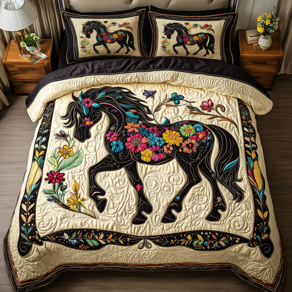 Dark Horse 3-Piece Quilted Bedding Set GFTONL1191