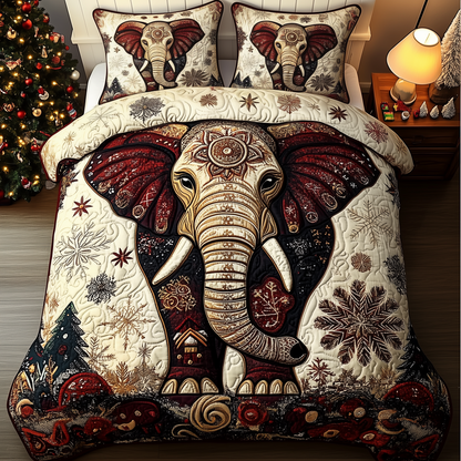 Gentle Elephant 3-Piece Quilted Bedding Set GFTONL1554