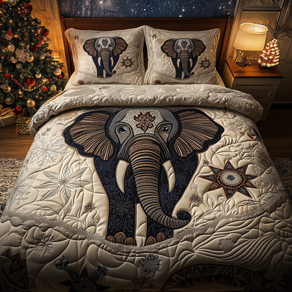 Gentle Elephant 3-Piece Quilted Bedding Set GFTONL1557