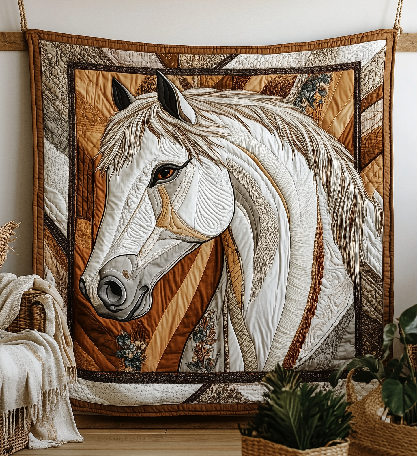 Noble Horse Quilted Blanket GFTONL1647