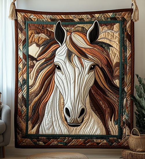 Noble Horse Quilted Blanket GFTONL1649