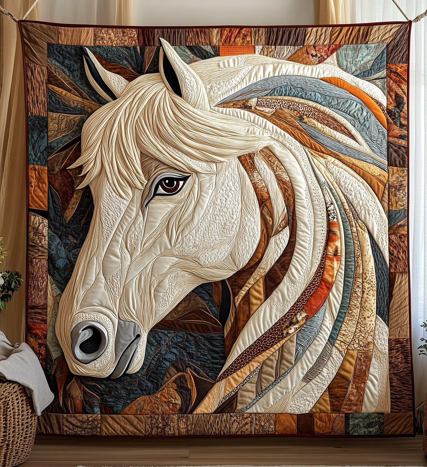 Noble Horse Quilted Blanket GFTONL1650