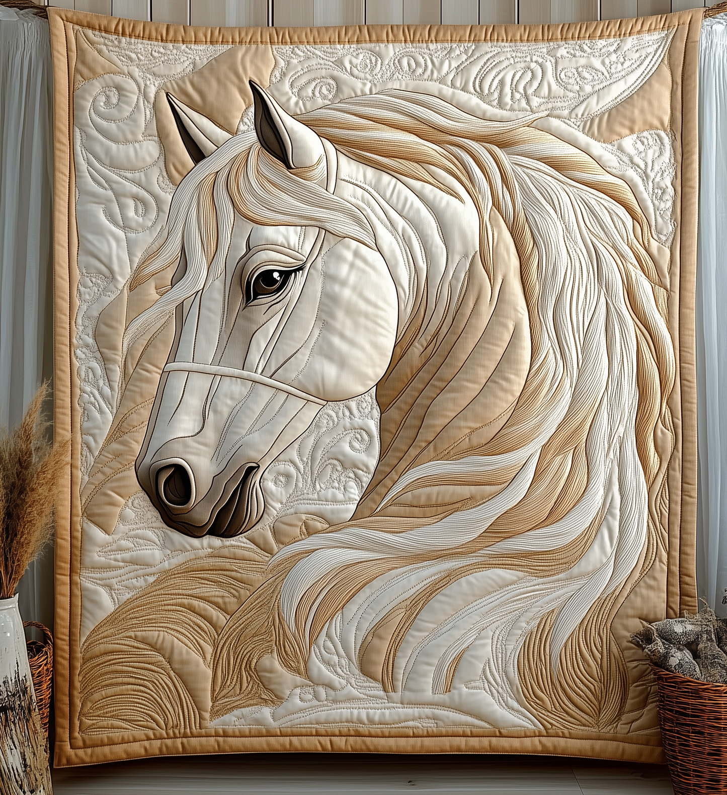 Elegant Horse Quilted Blanket GFTONL1655