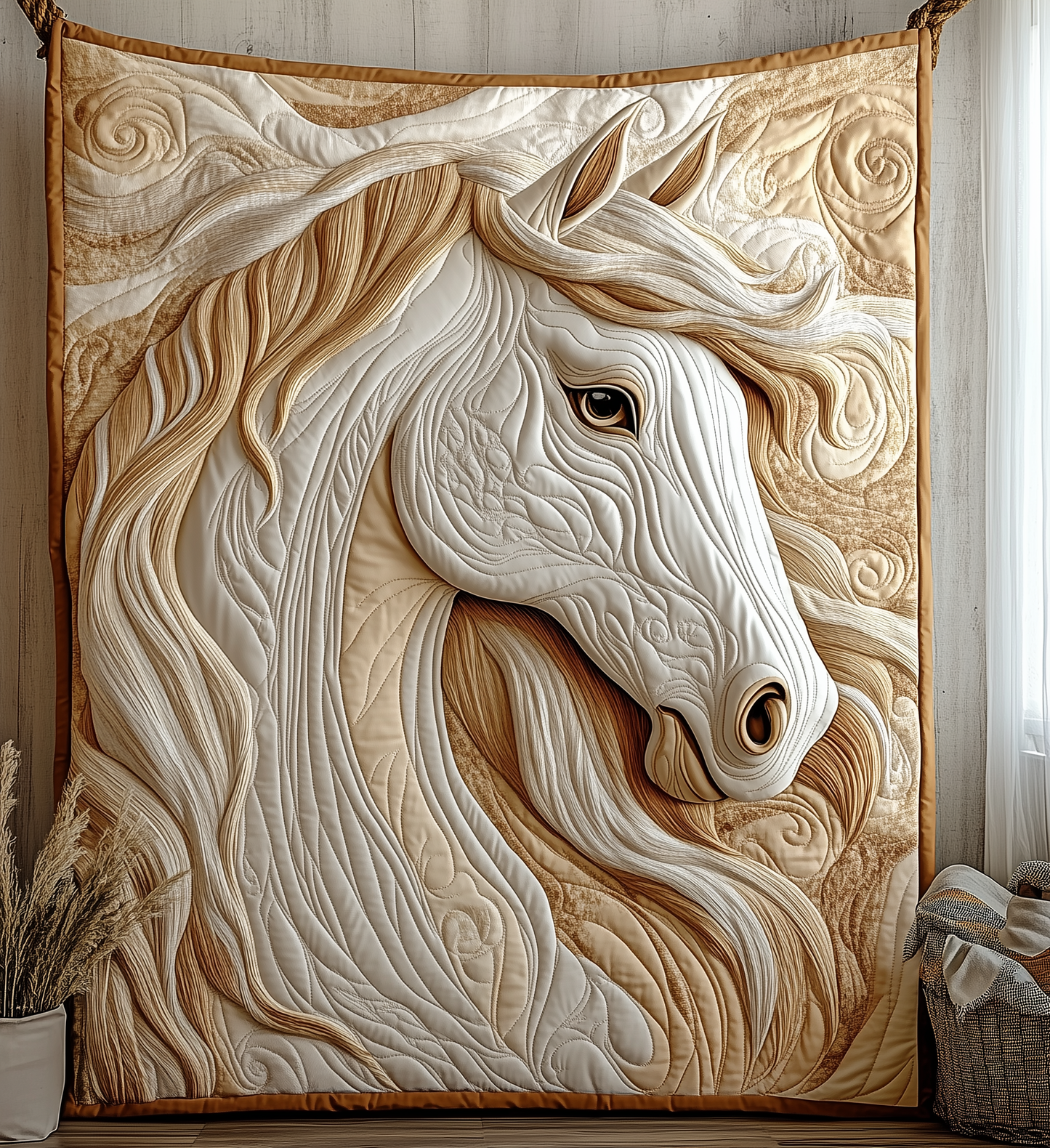 Elegant Horse Quilted Blanket GFTONL1656