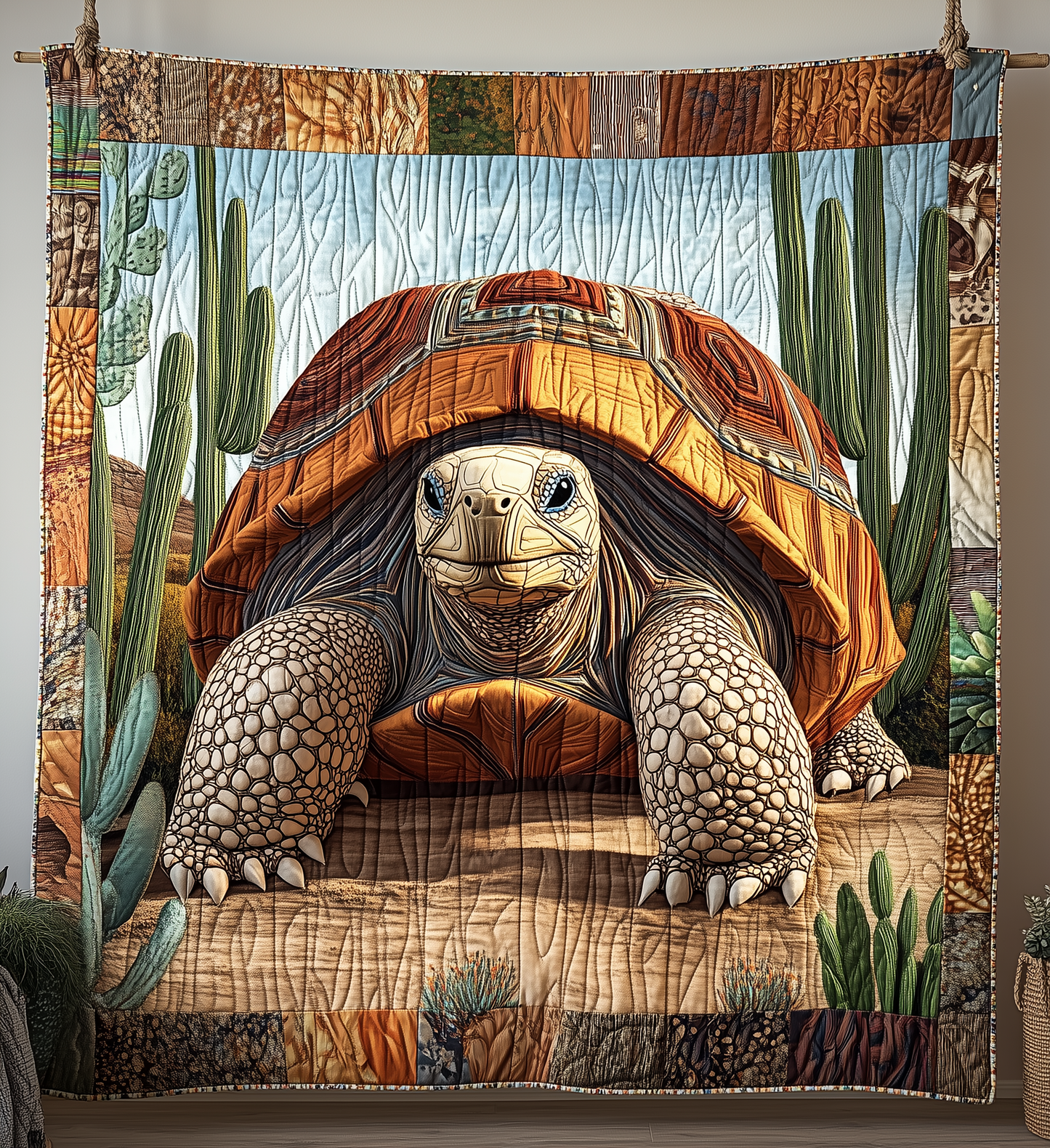 Colorful Tortoise Quilted Blanket GFTONL1662