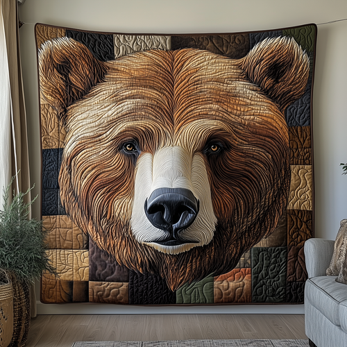 Brave Bear Quilted Blanket GFTONL1686
