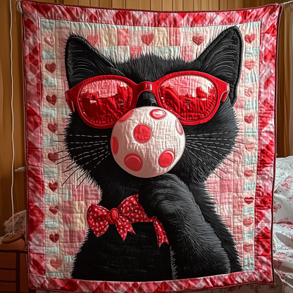 Sweet Cat Gift For Her Quilted Blanket GFTONL1707