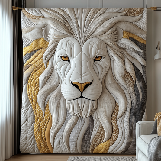 Elegant Mane Lion Quilted Blanket GFTONL1740