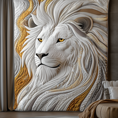Elegant Mane Lion Quilted Blanket GFTONL1741