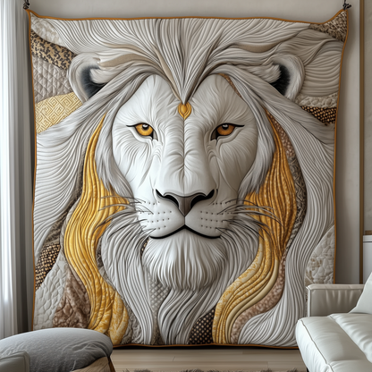 Elegant Mane Lion Quilted Blanket GFTONL1742