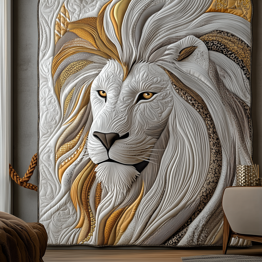 Elegant Mane Lion Quilted Blanket GFTONL1743