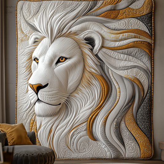 Elegant Mane Lion Quilted Blanket GFTONL1744