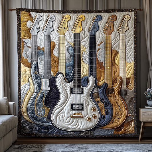 Noble Guitar Quilted Blanket GFTONL1747
