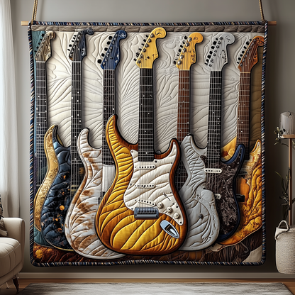 Noble Guitar Quilted Blanket GFTONL1750