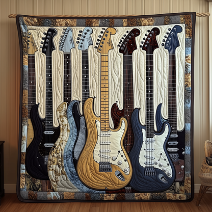 Noble Guitar Quilted Blanket GFTONL1755