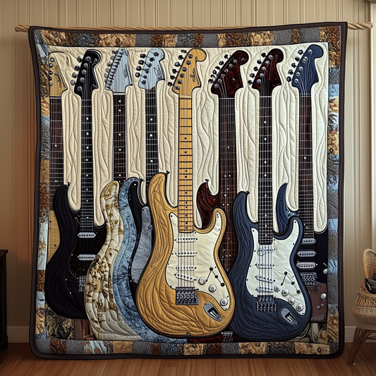 Noble Guitar Quilted Blanket GFTONL1755