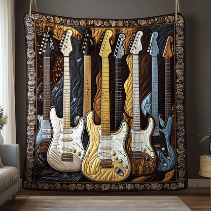Noble Guitar Quilted Blanket GFTONL1761