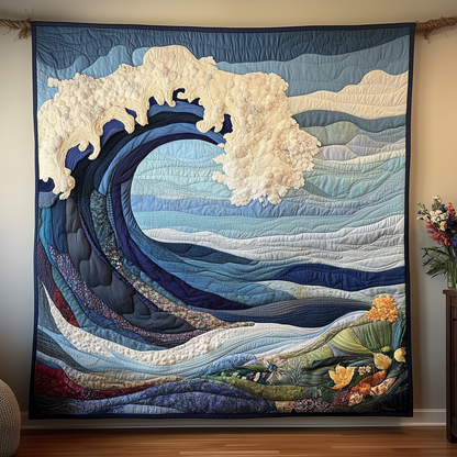 Melody Of Waves Quilted Blanket GFTONL1801