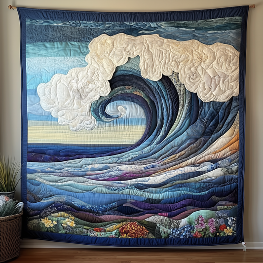 Melody Of Waves Quilted Blanket GFTONL1802