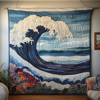 Melody Of Waves Quilted Blanket GFTONL1804