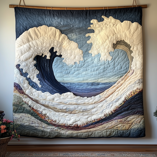Melody Of Waves Quilted Blanket GFTONL1805