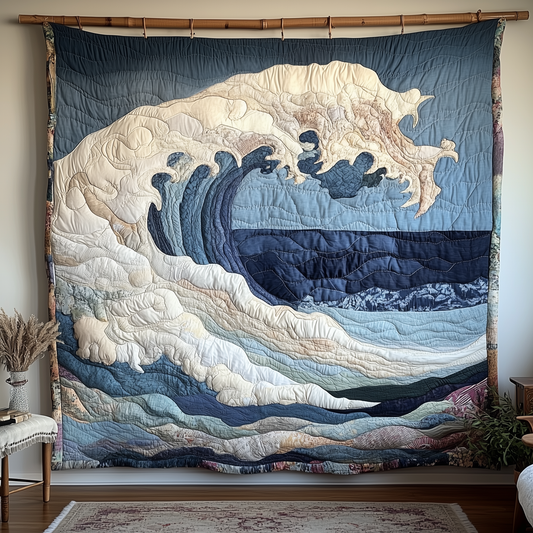 Melody Of Waves Quilted Blanket GFTONL1806