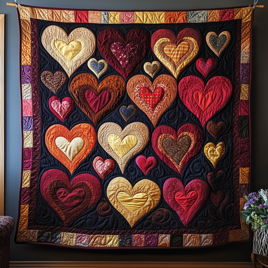 Loving Heart Quilted Blanket GFTONL1831