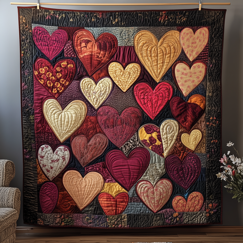Loving Heart Quilted Blanket GFTONL1832