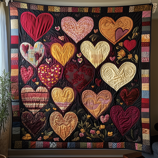 Loving Heart Quilted Blanket GFTONL1834