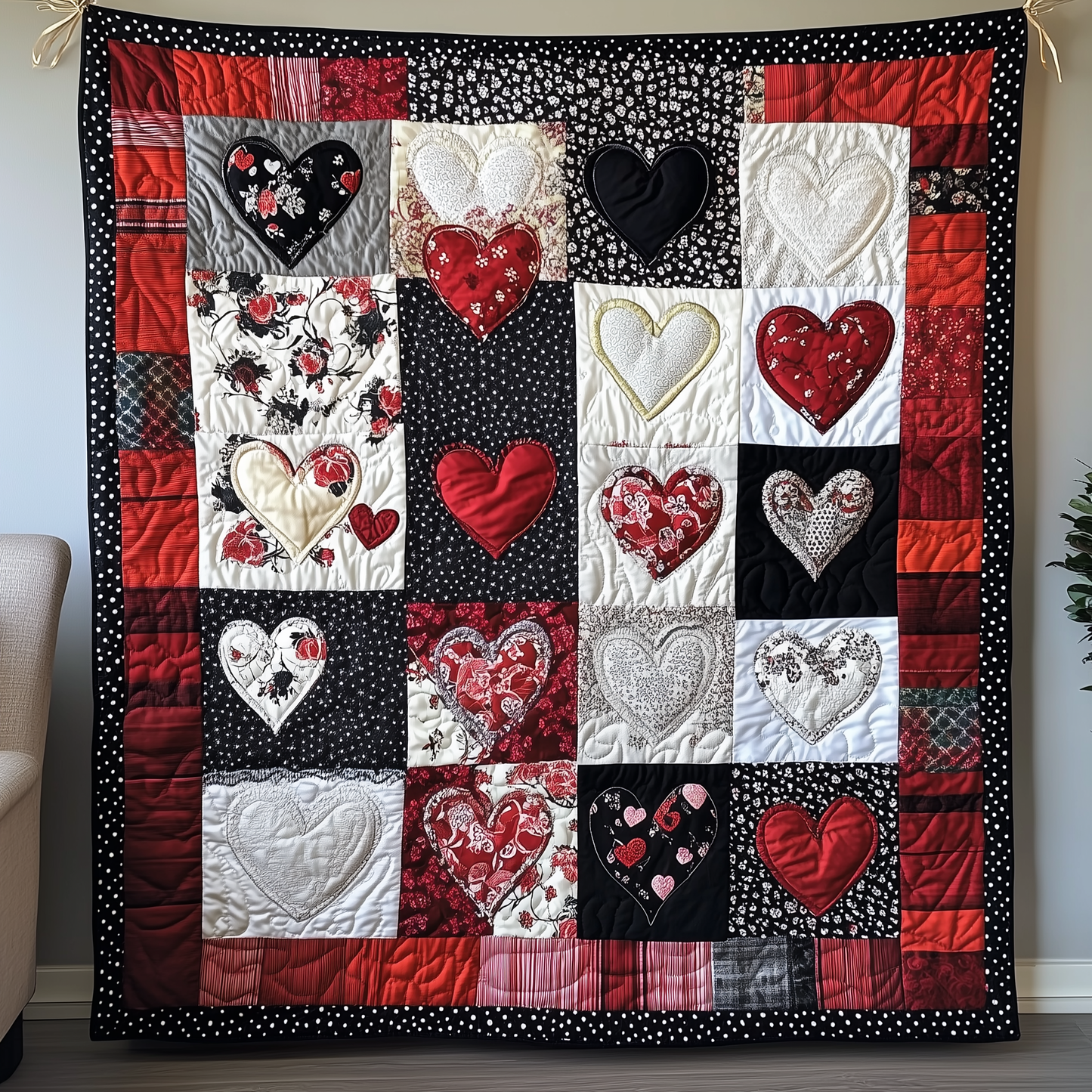 Valentine's Day Quilted Blanket GFTONL1837