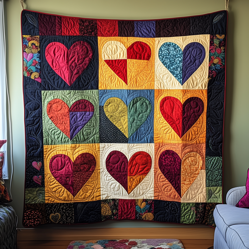 Warm Heart Quilted Blanket GFTONL1845