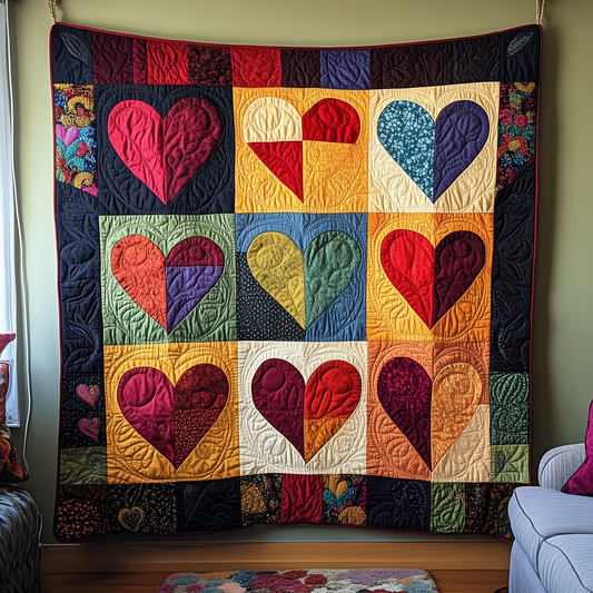 Warm Heart Quilted Blanket GFTONL1845