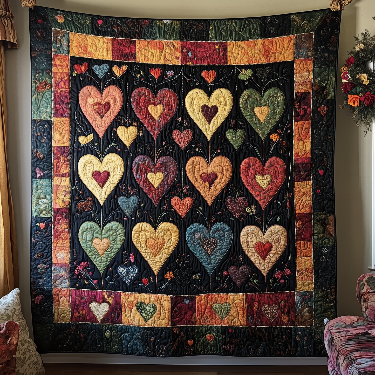 Warm Heart Quilted Blanket GFTONL1846