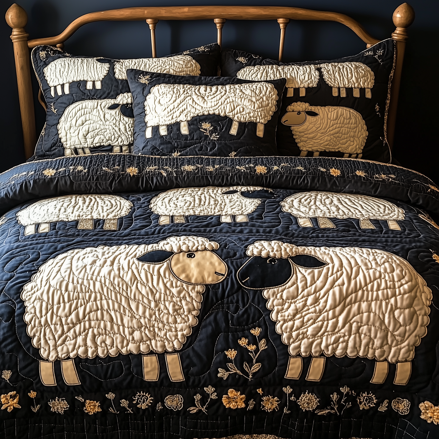 Funky Sheep 3-Piece Quilted Bedding Set GFTONL1869