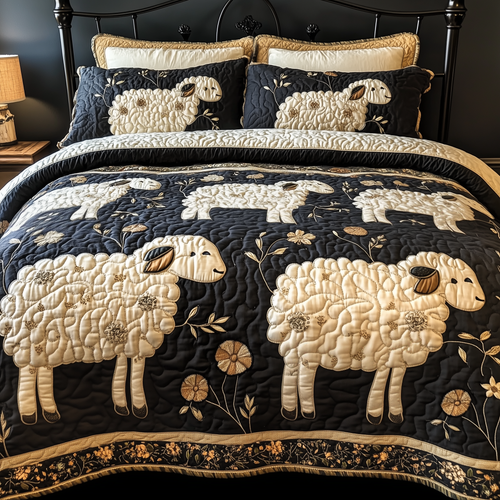 Funky Sheep 3-Piece Quilted Bedding Set GFTONL1875