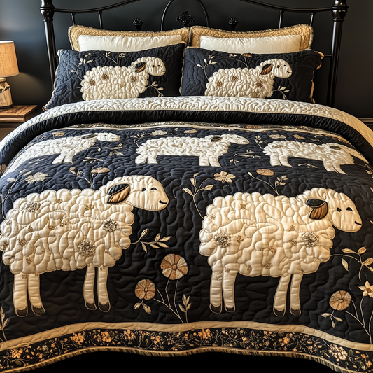 Funky Sheep 3-Piece Quilted Bedding Set GFTONL1875
