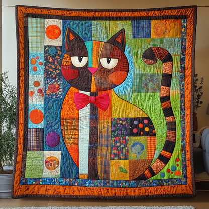 Whimsical Cat Quilted Blanket GFTONL1895