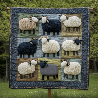 Whimsical Sheep Quilted Blanket GFTONL1916