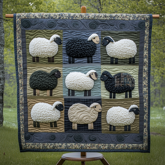 Whimsical Sheep Quilted Blanket GFTONL1917