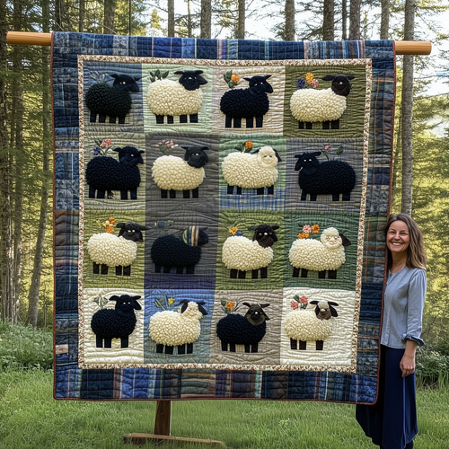 Whimsical Sheep Quilted Blanket GFTONL1922