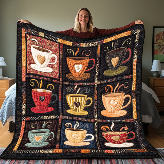 Coffee Cup Quilted Blanket GFTONL2008