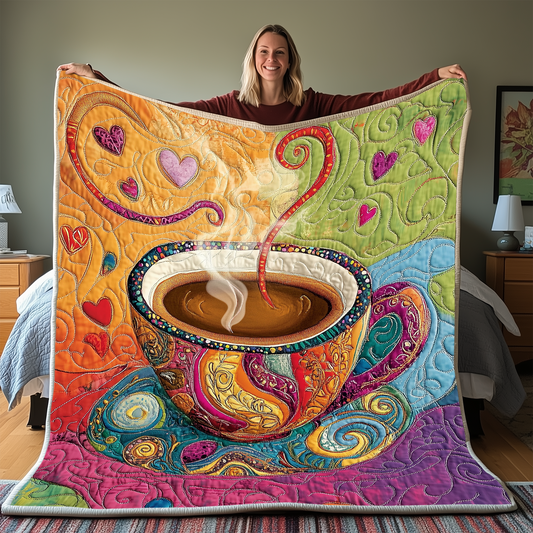 Coffee Cup Quilted Blanket GFTONL2012