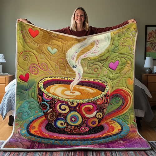 Coffee Cup Quilted Blanket GFTONL2013