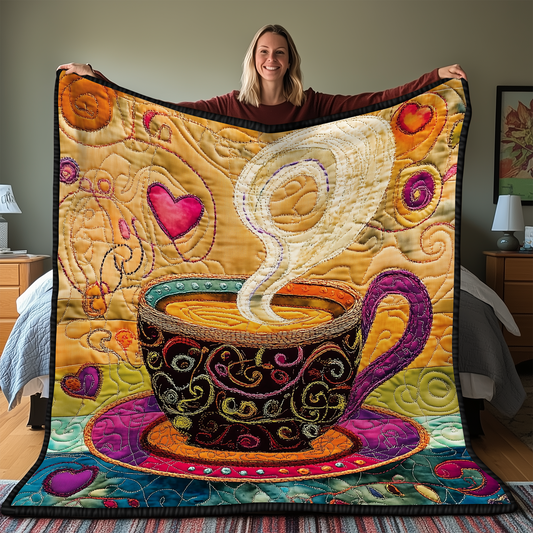 Coffee Cup Quilted Blanket GFTONL2014