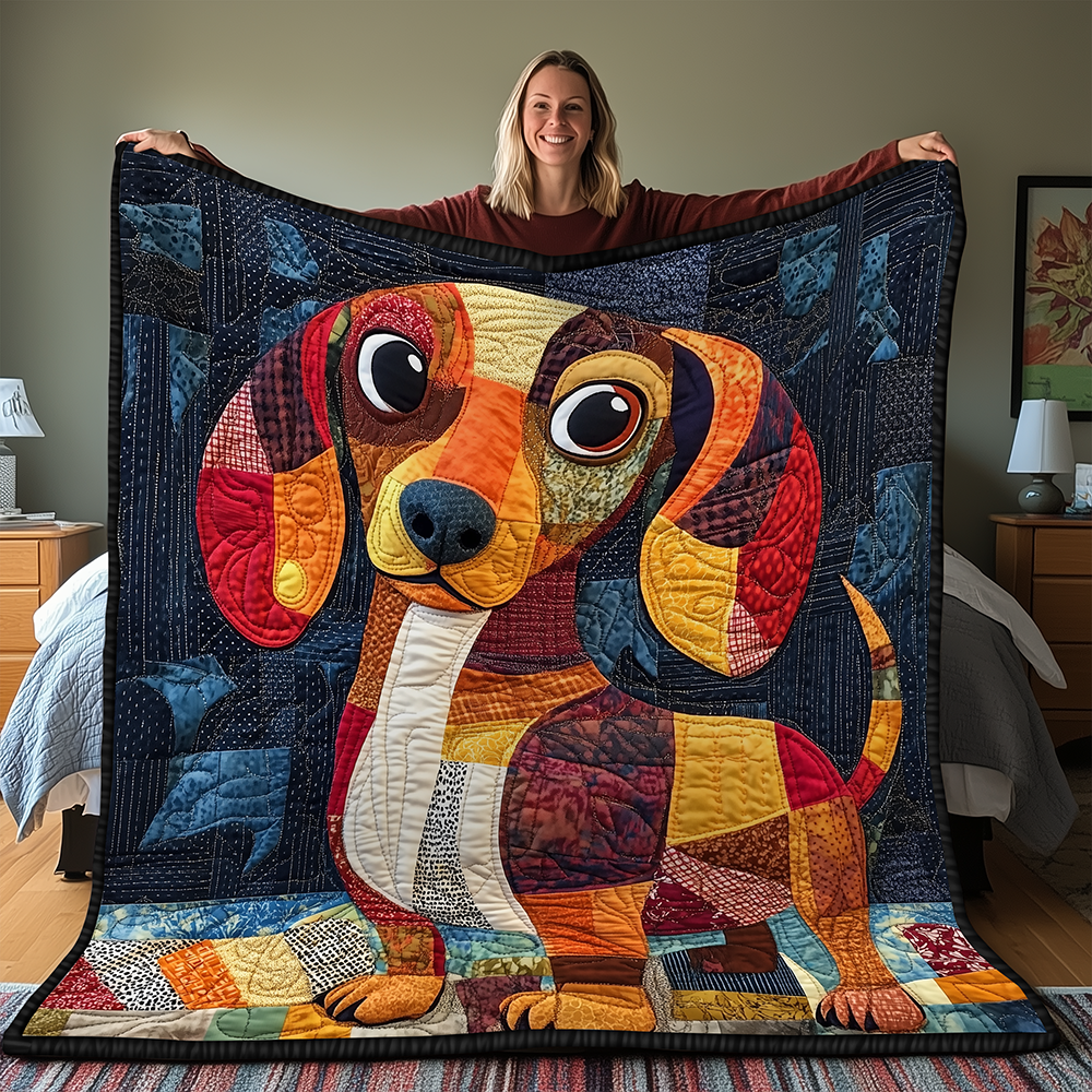 Dachshund Quilted Blanket GFTONL2046