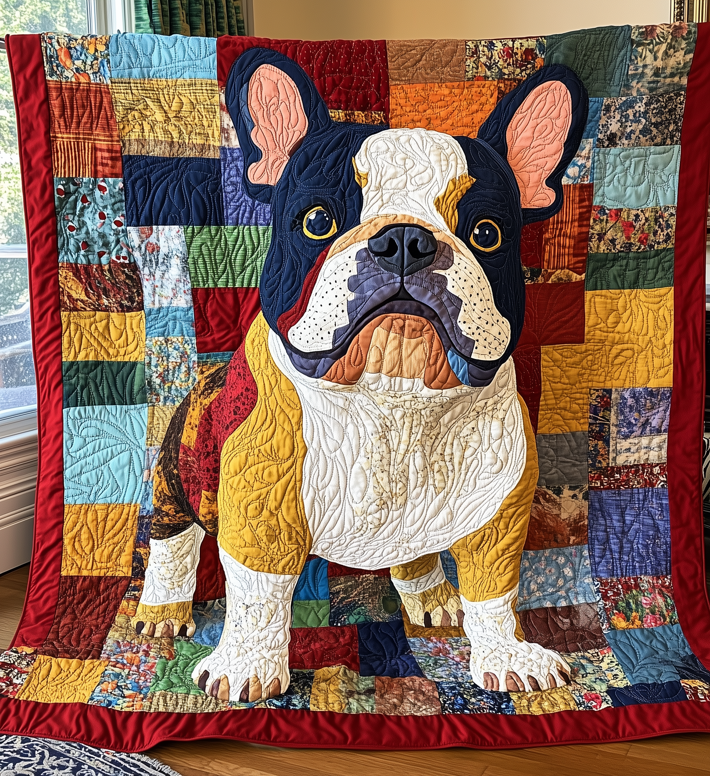 Bulldog Quilted Blanket GFTONL2095