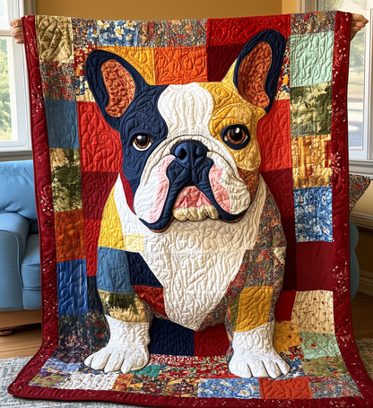 Bulldog Quilted Blanket GFTONL2096