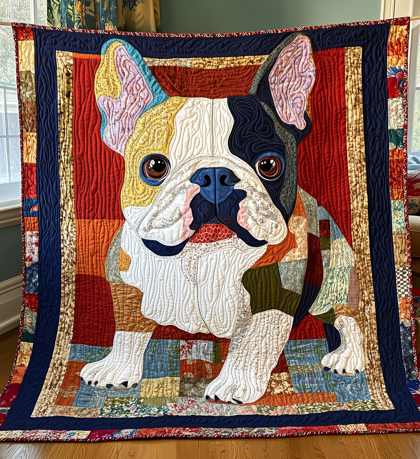 Bulldog Quilted Blanket GFTONL2100